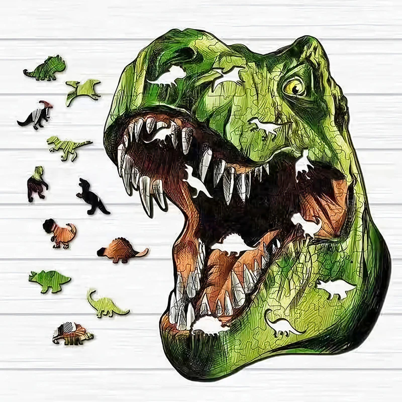 

Newest Animal Jigsaw Puzzle Fox Puzzle Toys with Box Wooden Puzzle for Adults Kids Educational Puzzle Toys Childrens Day Gift