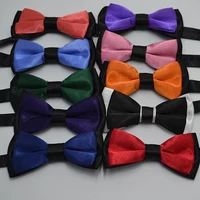 bow tie children korean fashion trendy baby group performance solid color spot with formal dress