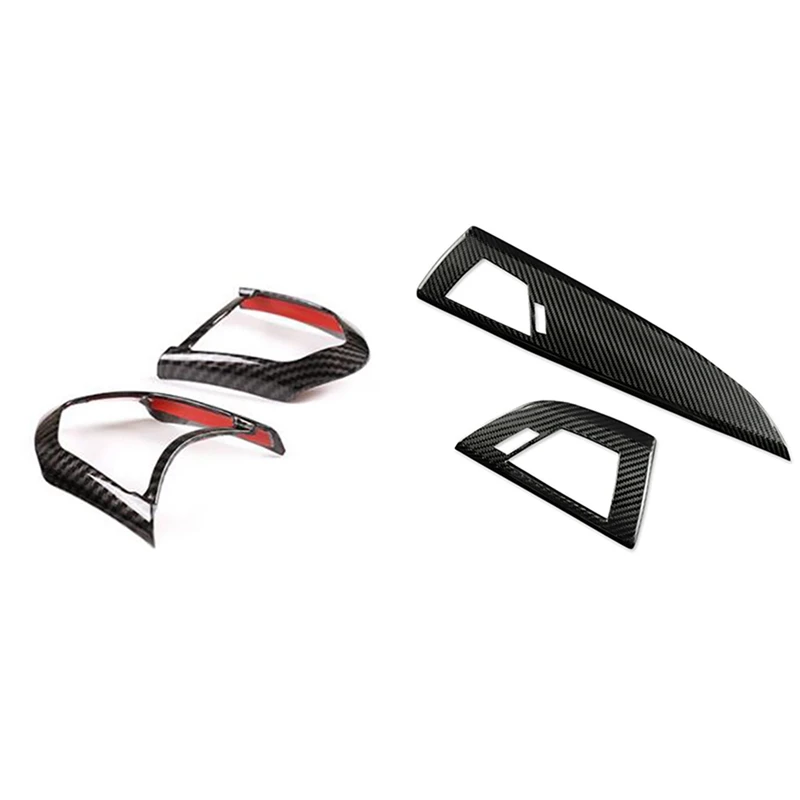 

Interior Trim Dashboard Panel Cover Sticker with Steering Wheel Button Frame Cover Trim, for M-Sport F20 F22 F21 X5 X6