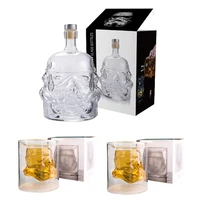 storm trooper wine decanter 750ml vintage liquor bottle double layered glass cup whiskey gifts for men new