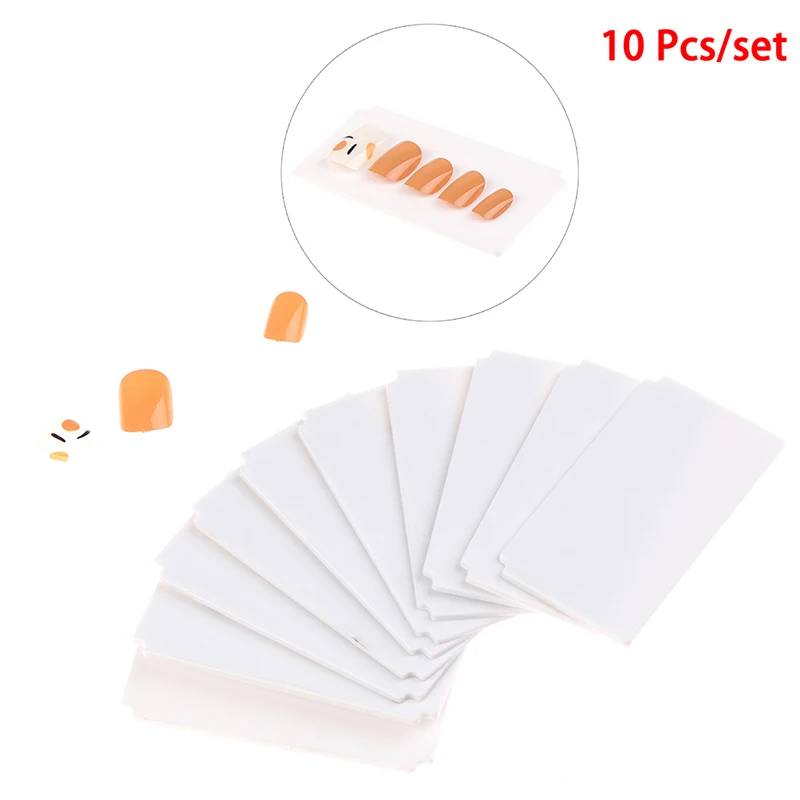 

10pcs Fake Nail Display Stand Gel Glitter Polish Show Holder Plastic Partition Plate Rhinestones Storage Case Nail Art Tools
