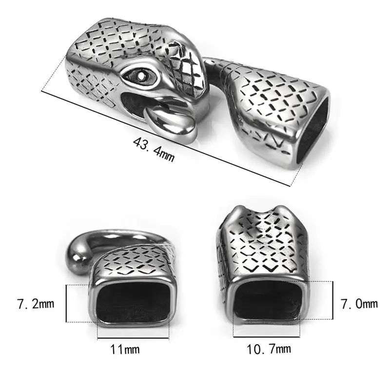 Застежки из нержавеющей стали заглушки браслет соединитель сделай сам кожаный