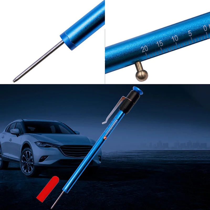 

VECONOR Pen Type Tire Tread Depth Gauge Brake Shoe and Pad Wear Gauge Measuring Hand Tools for Auto