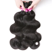 body wave bundles human hair brazilian natural black hair weave 134 pcs remy bundles deals for black women hair extensions