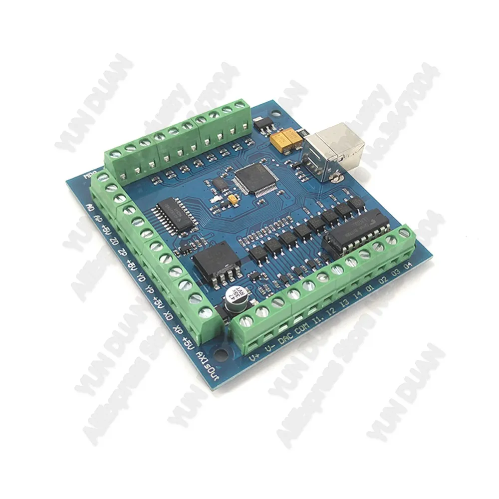 4 оси Mach3 USB ЧПУ контроллер движения шаговый электродвигатель драйвер секционная