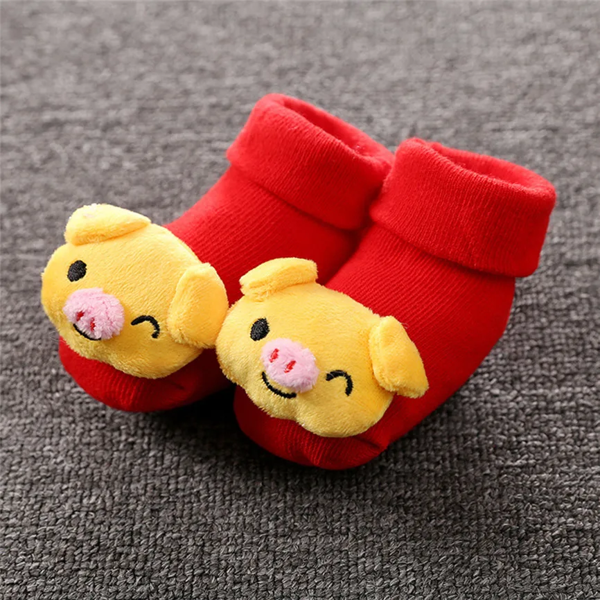Socks Funny Infant Fashion Lovely Newborn Boys Girls Sock Cute Cartoon Printing Piglet Anti-Slip Soft | Детская одежда и обувь
