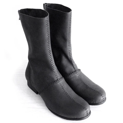 Модные ботинки до середины икры на молнии стильные мужские ботинки-дезерты в