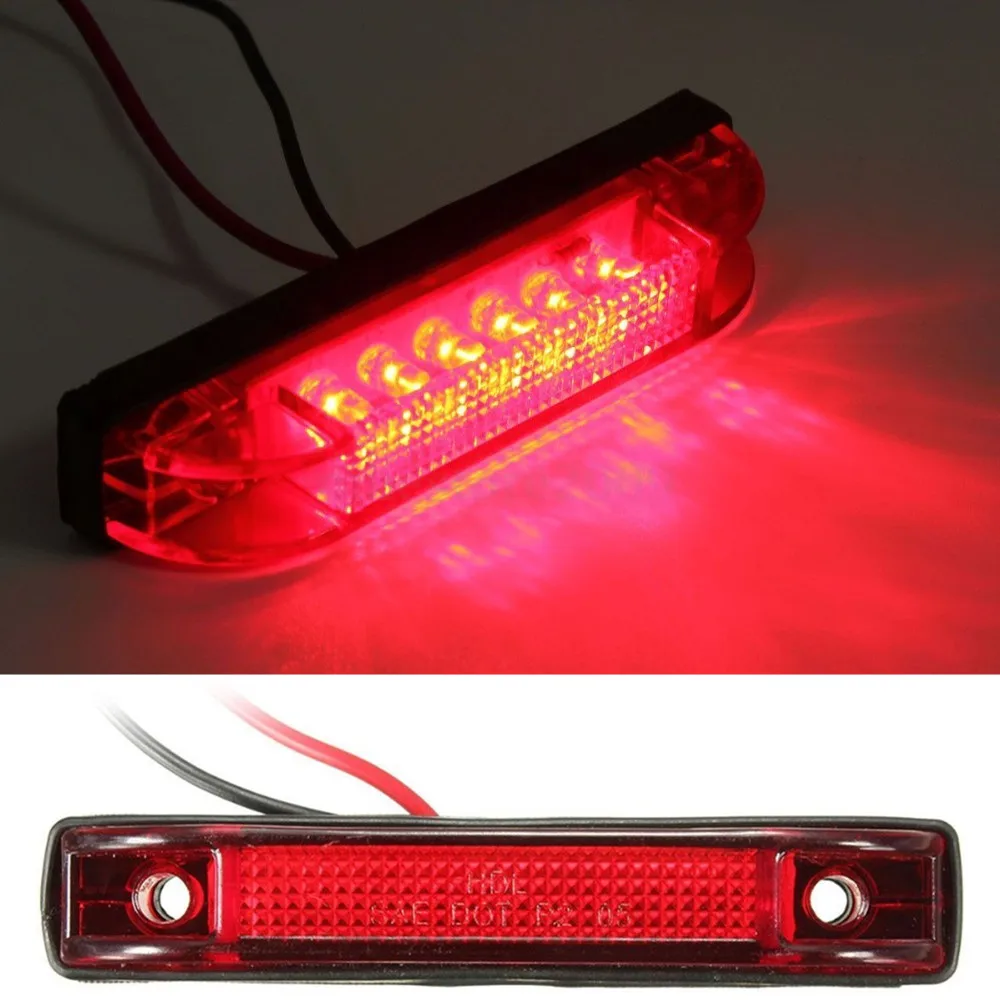 1 шт. 6 светодиодный габаритный боковой светильник индикаторная лампа для