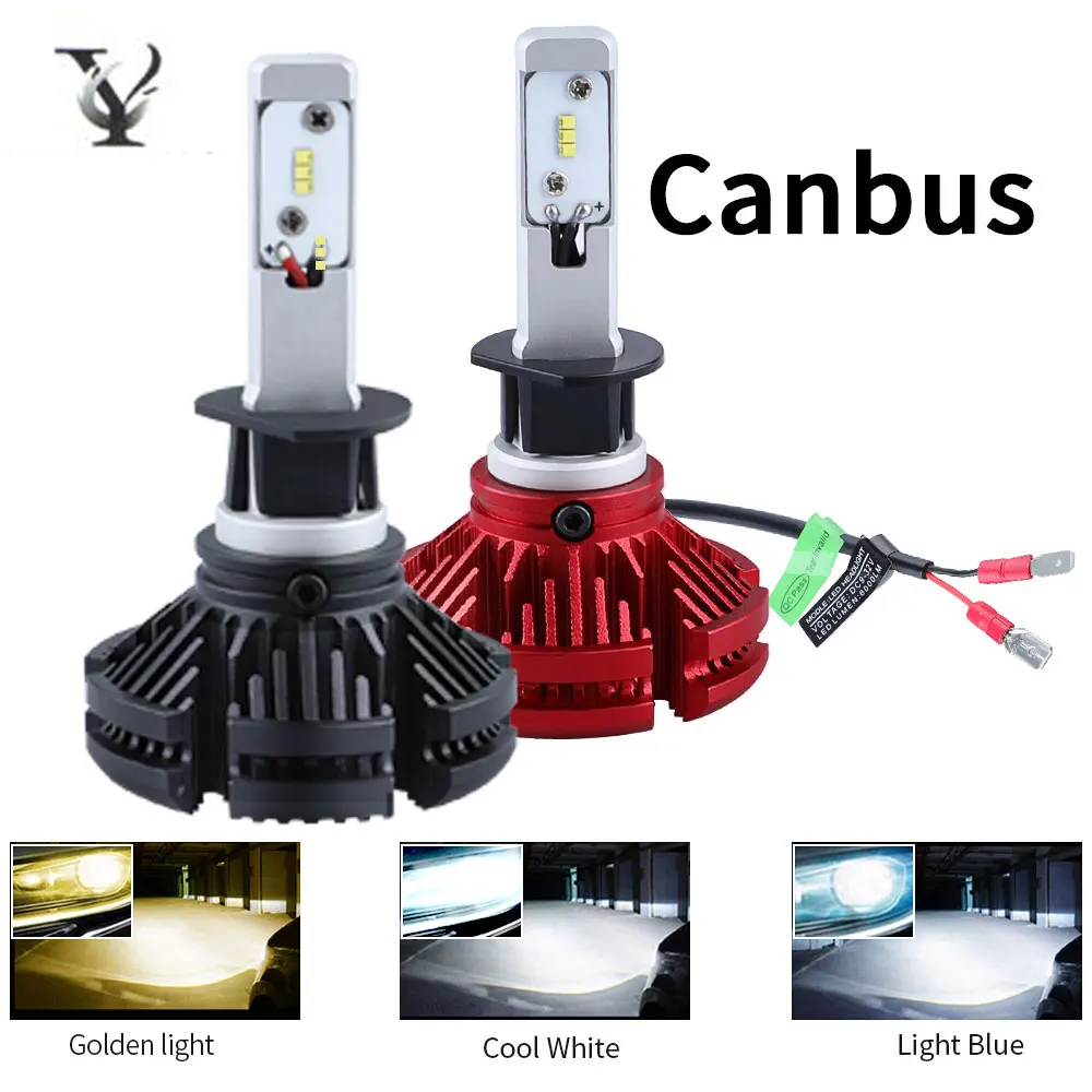2 шт. H7 H4 H11 H1 9005 9006 HB4 5202 H16 светодиодный Canbus лампа фары комплект 1860 светодиодных чипов 12V 4500LM 6000K мини автомобильный лампы Hi/lo луч