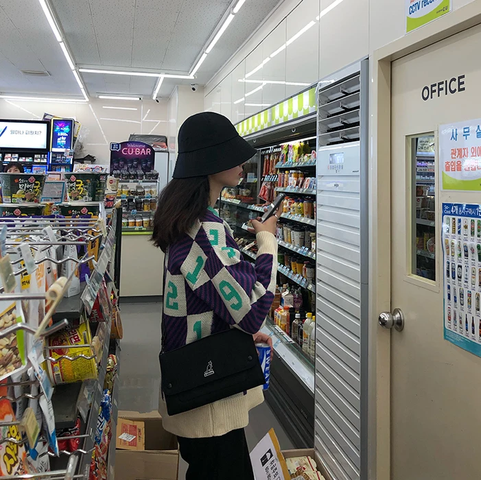 Винтажный Свободный Повседневный свитер с цветными блоками женские свитера