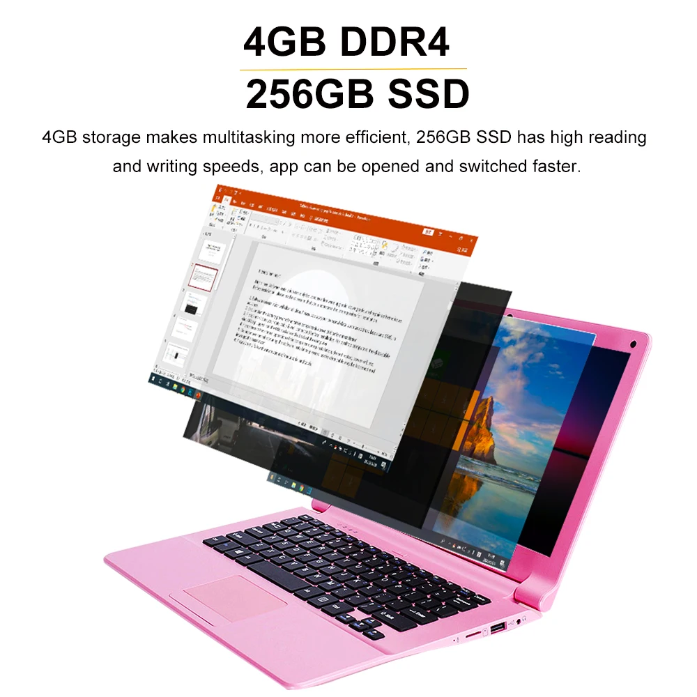Ноутбук Gemini Lake J4105 четырехъядерный процессор ЦП DDR4 4 Гб 2020 SSD 128 дюйма IPS ЖК экран