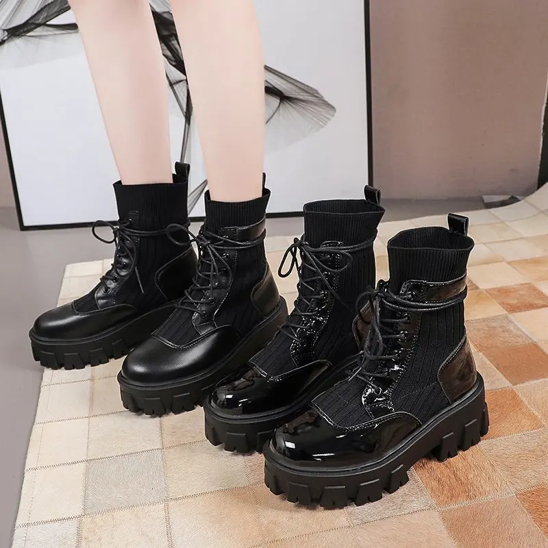 

Real Soft Leather Nude Boots Women's British Style Autumn And Winter 2021 New Casual Women's Shoes Short boots Women Fashion789