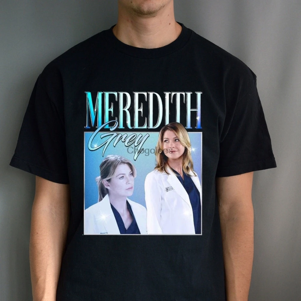 Серая рубашка Meredith Эллен Помпео подарок для фаната серая анатомия Миранда Бэйли