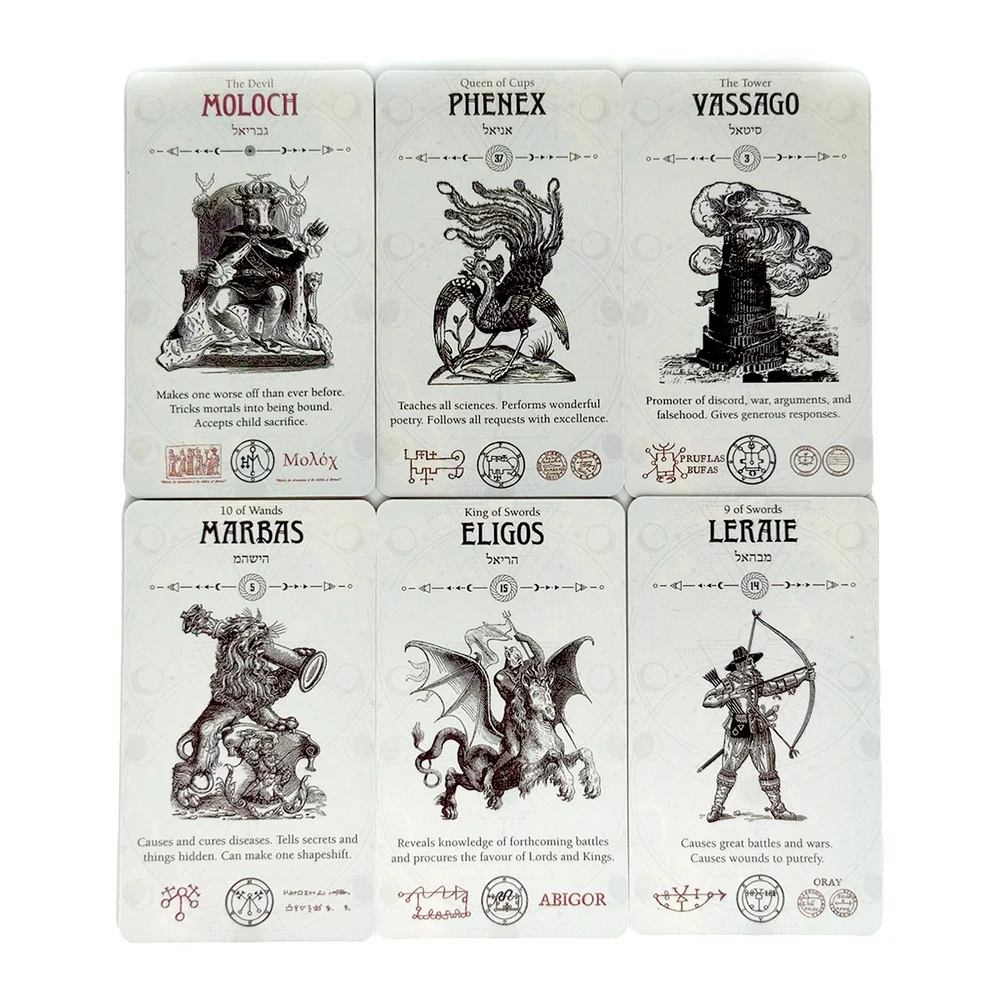 

78PCS Occult Tarot Card Set Deck Oracle Family Party Playing Board Solomonic Ancient