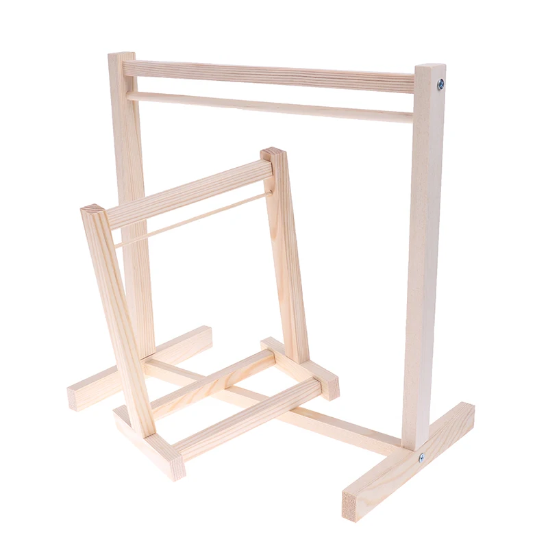 

1pc Doll Wooden Clothes Rack Garment Organizer Hangers for Dolls Handbag Clothes Doll House Accessories