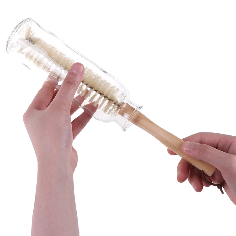 

Wooden Long Handle Beech Cup Brush Bottle Brush Household Brush 1 Pc