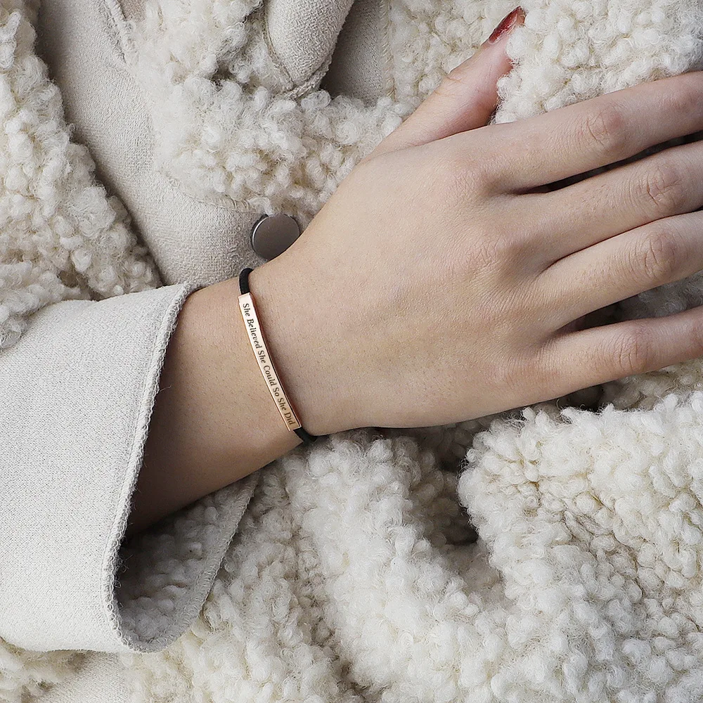 Браслет из нержавеющей стали с регулируемым плетением для мужчин и женщин |