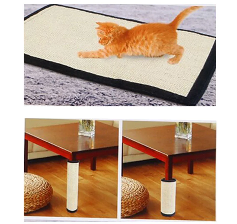 Pawstrip 40*30 см Когтеточка для кошек, гибкий коврик для кошек из сизаля, игрушки для защиты мебели, шлифованные когти, Когтеточка для кошек, игрушечный коврик