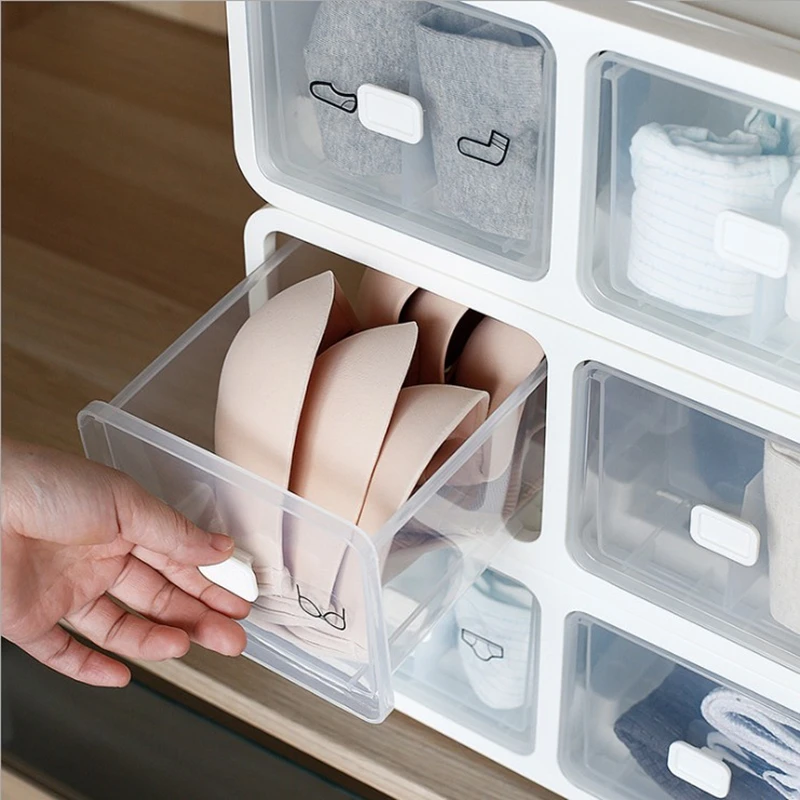 

1 grid / 12 grid / 16 grid underwear storage box bra socks underwear storage box plastic PP home drawer household storage tools