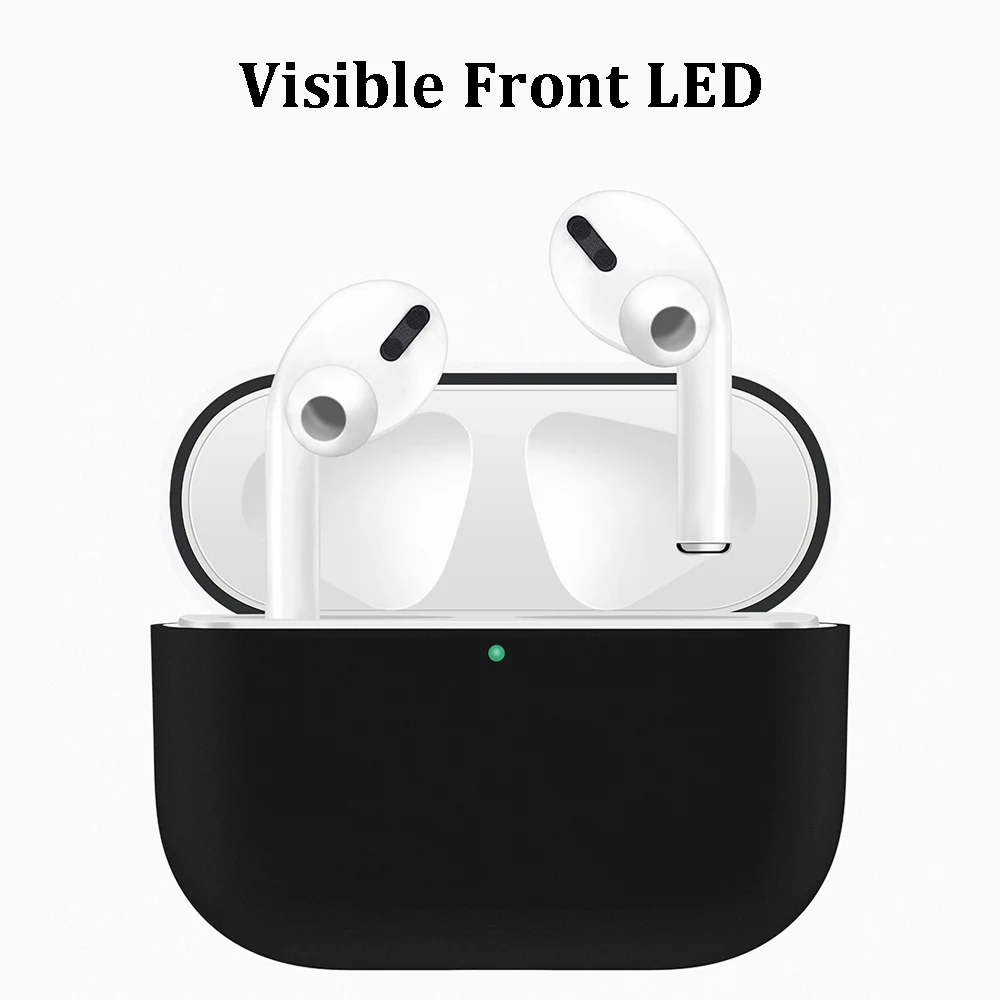 ACCNIC чехол для AirPods Pro/3 gen 2019 противоударный силиконовый защитный Apple Airpods 3 черный