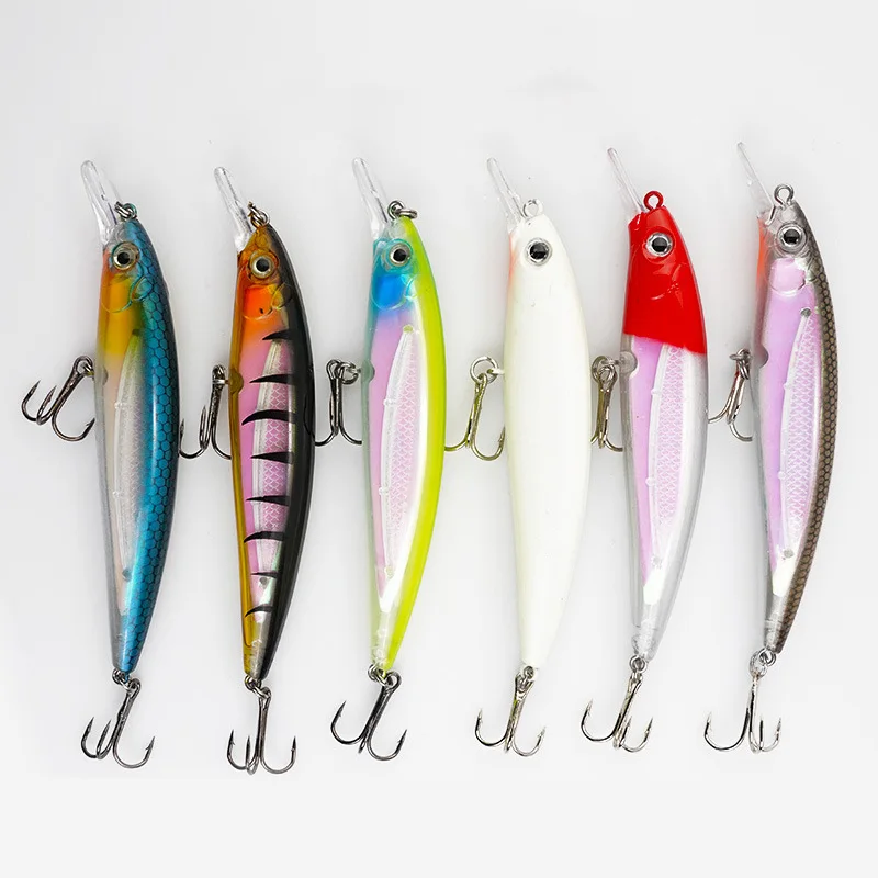 

Floating Lure Double Hook Fake Lure Freshwater Artificial Lure Night Fishing Built-in Steel Ball Wobblers Long Casting Tackle
