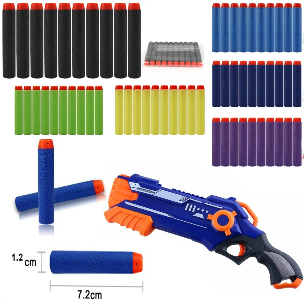 Soft Bullet 14*7.5*1.2cm Tactical Bullets EVA War Game Darts 10pcs 6 Color Children Toy Kids Shooting Supplies Outdoor Tool | Спорт и