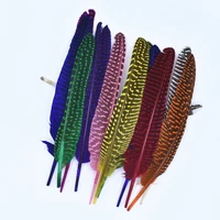 polka dot guinea hen pearl pheasant feathers for crafts 1520cm 6 8 pheasant feather decor plumas carnaval diy plume decoration