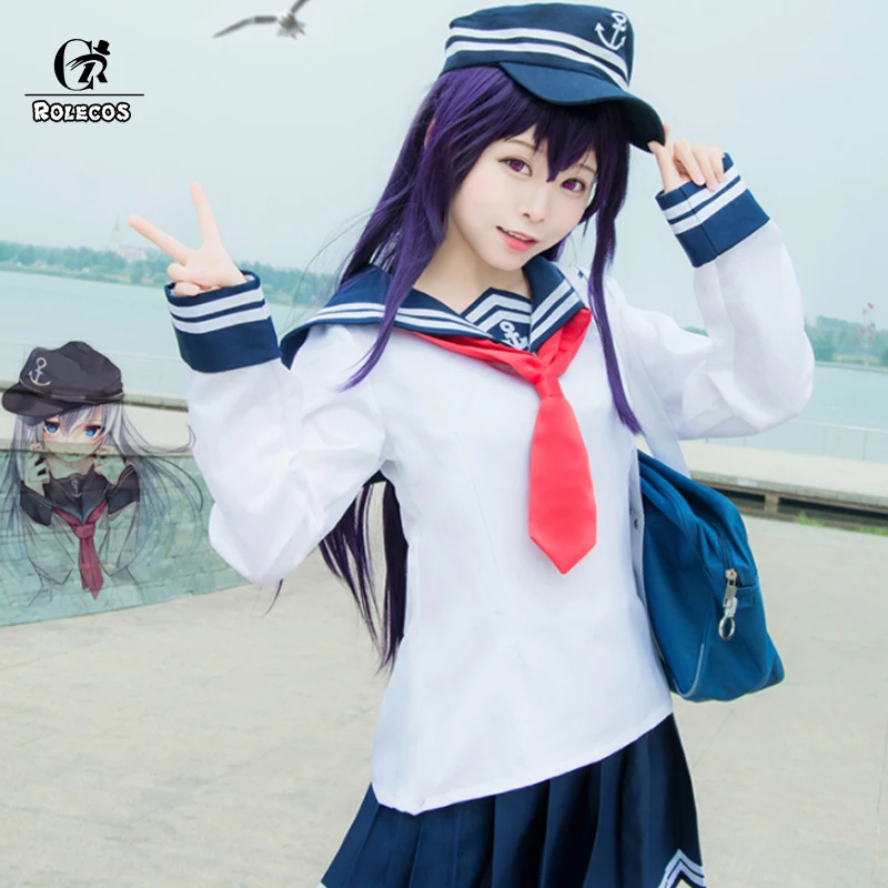 ROLECOS игра Kantai Коллекция косплей женская сексуальная школьная форма костюм с