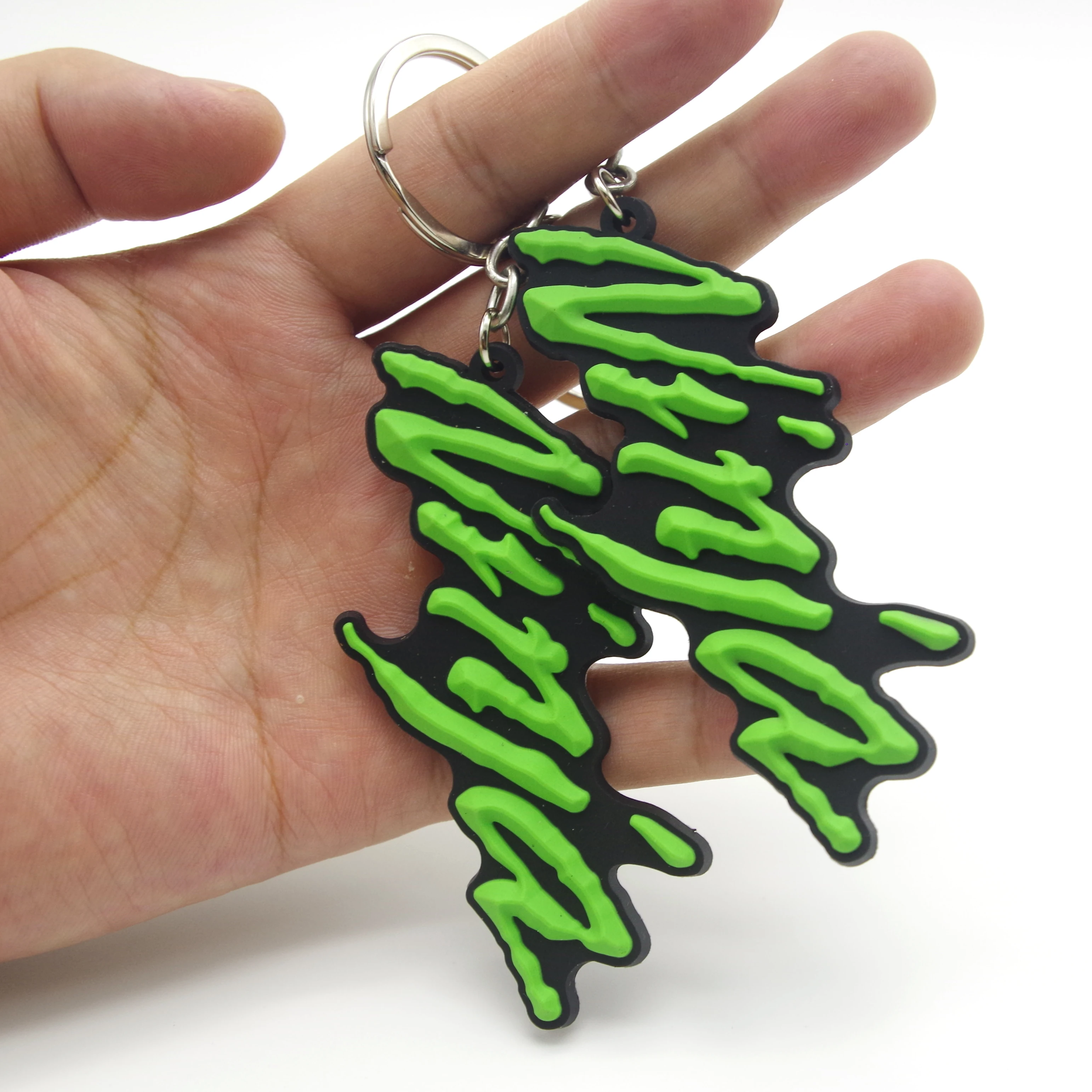 Брелок для ключей в виде мотоцикла резиновый брелок Kawasaki NINJA 250 300 400 650 ABS 1000|Кольца