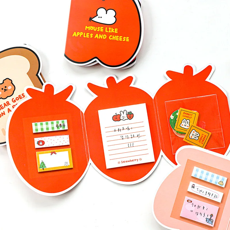 

105 Pcs/Lot Cute Sticky Notes Kawaii Memo Pad Notepads Diary To Do List Stationery Sticker Note Office School Supplies 019