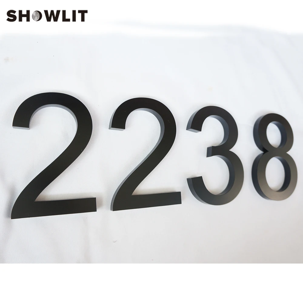 3D Номер установленный современный шрифт легко устанавливаемая дверь номер