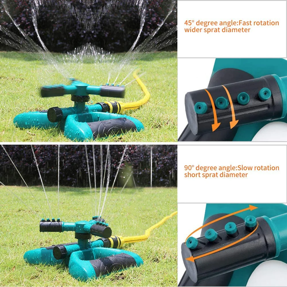 

Garden Sprinklers Automatic Watering Grass Lawn 360 Degree Rotating Water Sprinkler 3 Arms Nozzles Garden Irrigation Tools