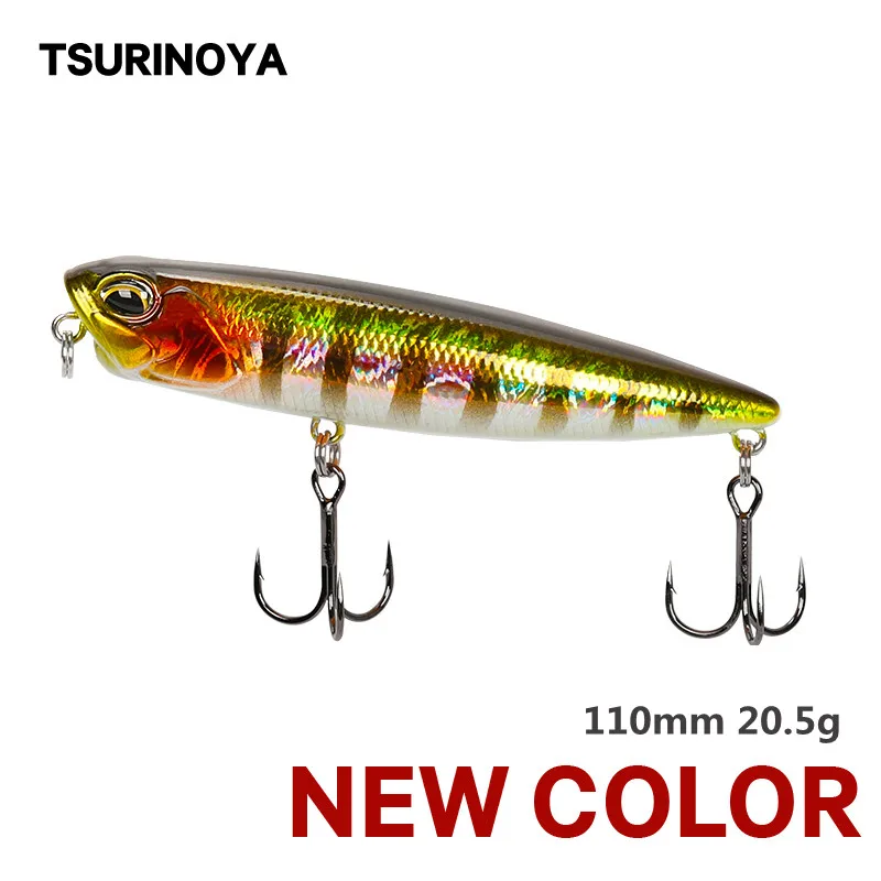 

TSURINOYA DW58 Topwater Pencil Fishing Lure 110mm 20.5g Lipless Minnow Wobbler Pesca Artificial Bait Bass Pike Fishing Tackle