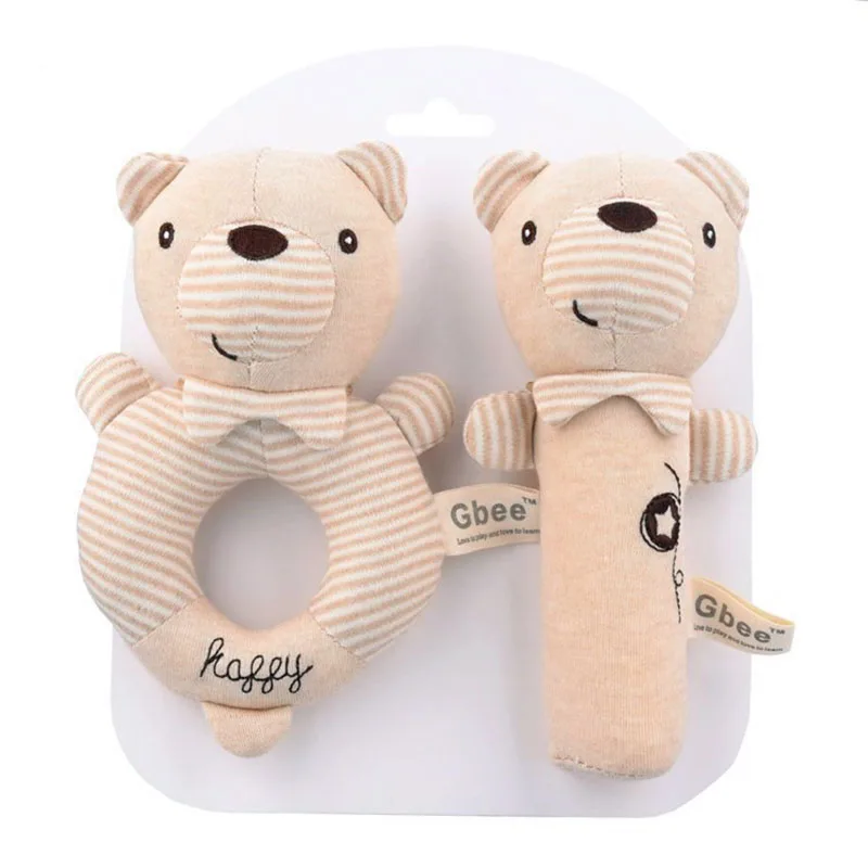 

Newborn Baby Stroller Plush Rattle Kids Infant Bed Crib Hanging Bell Educational Toys For Children Soft Stuffed Dolls Gifts