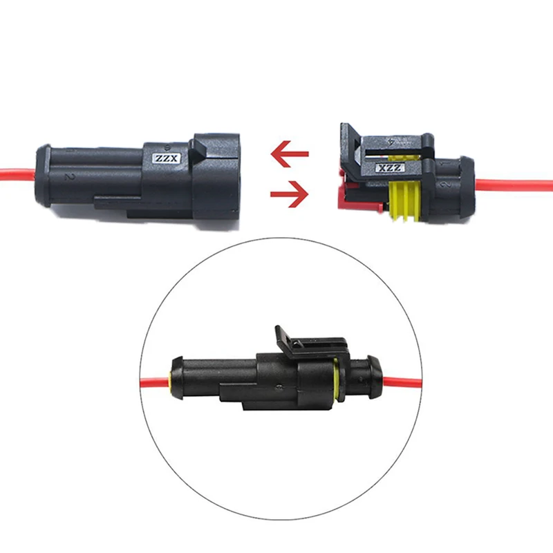 662/708/1004pcs HID Waterproof Connectors 1/2/3/4 Pin 26 Sets Car Electrical Wire Plug Truck Harness 300V 12A Fast Delivery |