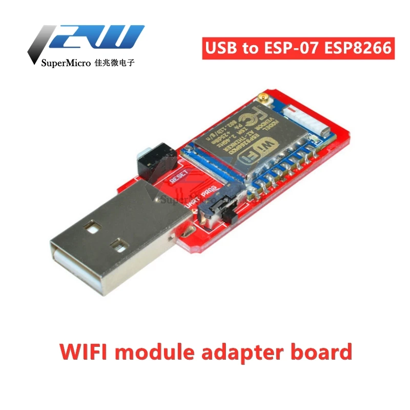 Плата разработки для беспроводной антенны CH340 CH340G USB к TTL ESP8266 ESP 07 ESP07 Wi Fi модуль