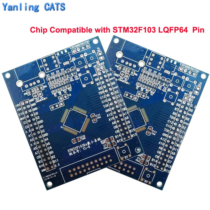 Макетная плата STM32F103 набор печатных плат для STM32 Discovery Arm Cortex M3 RB RC RD RE LQFP64 Pin