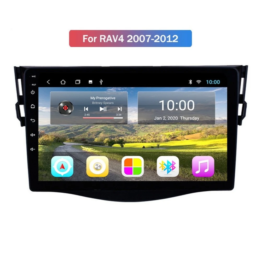 

Автомобильный мультимедийный плеер, 4 Гб + 64 ГБ, Android 10,0, для TOYOTA RAV4 2007-2012, автомобильное радио с Wi-Fi, 4G DSP, Bluetooth, Mirror Link CARPLAY