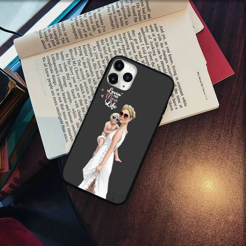 

Family Mom Dad Baby Coque For Fundas Phone Case for iPhone 11 12 pro XS MAX 8 7 6 6S Plus X 5S SE 2020 XR Soft silicone