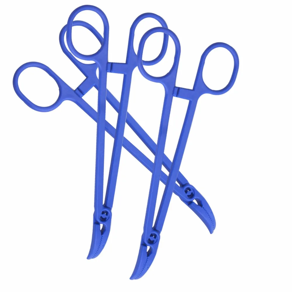 1 шт. медицинский ипользование пластиковых Hemostat щипцы острый рот плоскогубцы