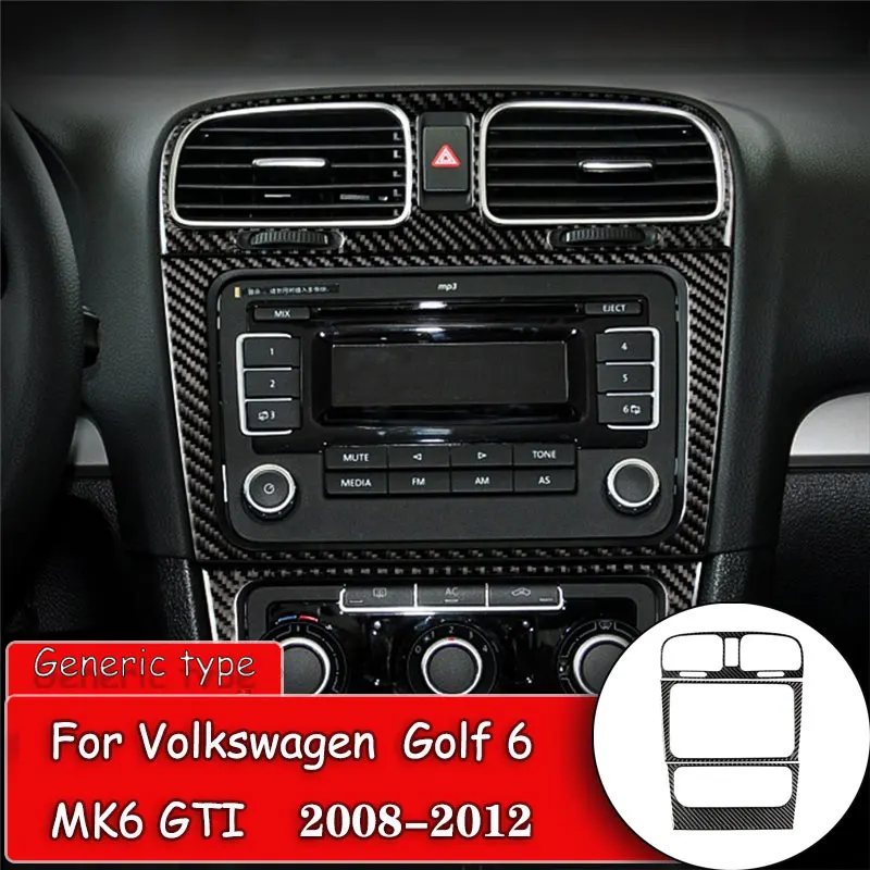 

3 шт., декоративная рамка для панели Volkswagen VW Golf6 MK6 GTI 2008-2012
