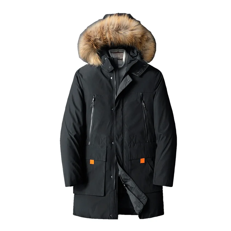 

Winter Down Jacket Men Camouflage Casual Long Parkas Mens Hooded Down Coats Fur Brand Clothing Thick Warm Windbreaker 4XL 2020