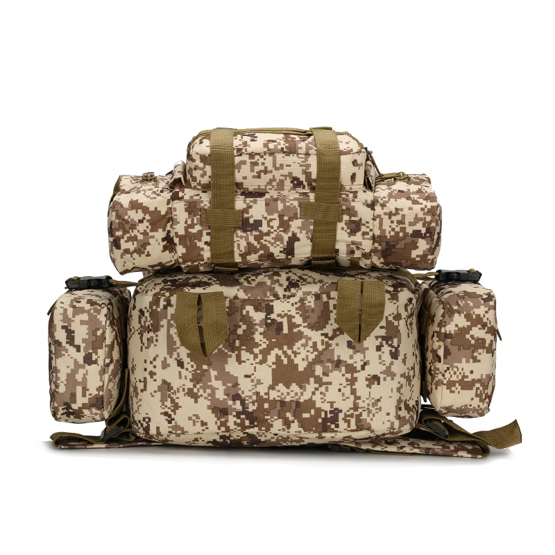 

50L Tactical Backpack 4 in 1 Military Bags Army Rucksack Backpack Molle Outdoor Sport Bag Men Camping Hiking Travel Climbing Bag