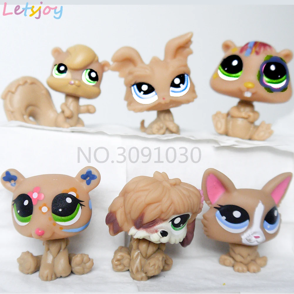 30-90 шт. Рождественская игрушка подарок мини питомец Пони лошадь littlest куклы игрушки для детей милый питомец кошка Магазин фигурки подарки для девочки