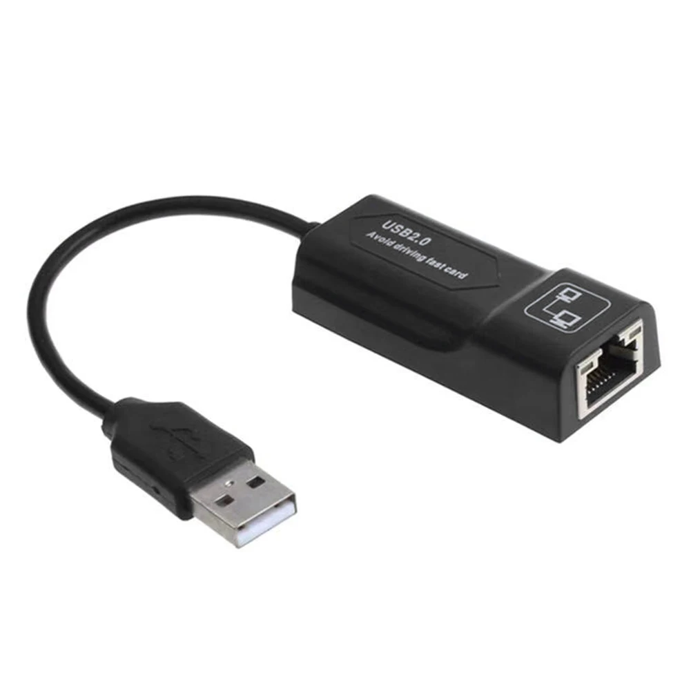 

USB 2.0 to RJ45 Converter External Adapter High Speed 100Mbps LAN Ethernet Network Extender Repeater Cable for Desktop Laptop PC
