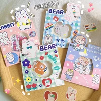 30pcspack kawaii girl stationery diary stickers cute bear cartoon sticker scrapbook handbook decoration diy lable