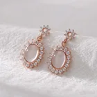 Женское украшение в виде кошачьего глаза, украшение в стиле Томаса из серебра серьги-кольца с цирконом пробы, 2021Ts, 925