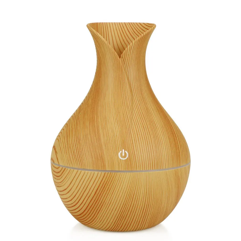 

Electric Humidifier Aroma Oil Diffuser Ultrasonic Wood Grain Air Humidifier USB Mini Mist Maker LED Light for Home Office