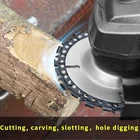 Диск для резки по дереву, 44,55дюймов, 7T  9T 13T22T, цепной диск для электропилы, диск для болгарки, 1 шт.