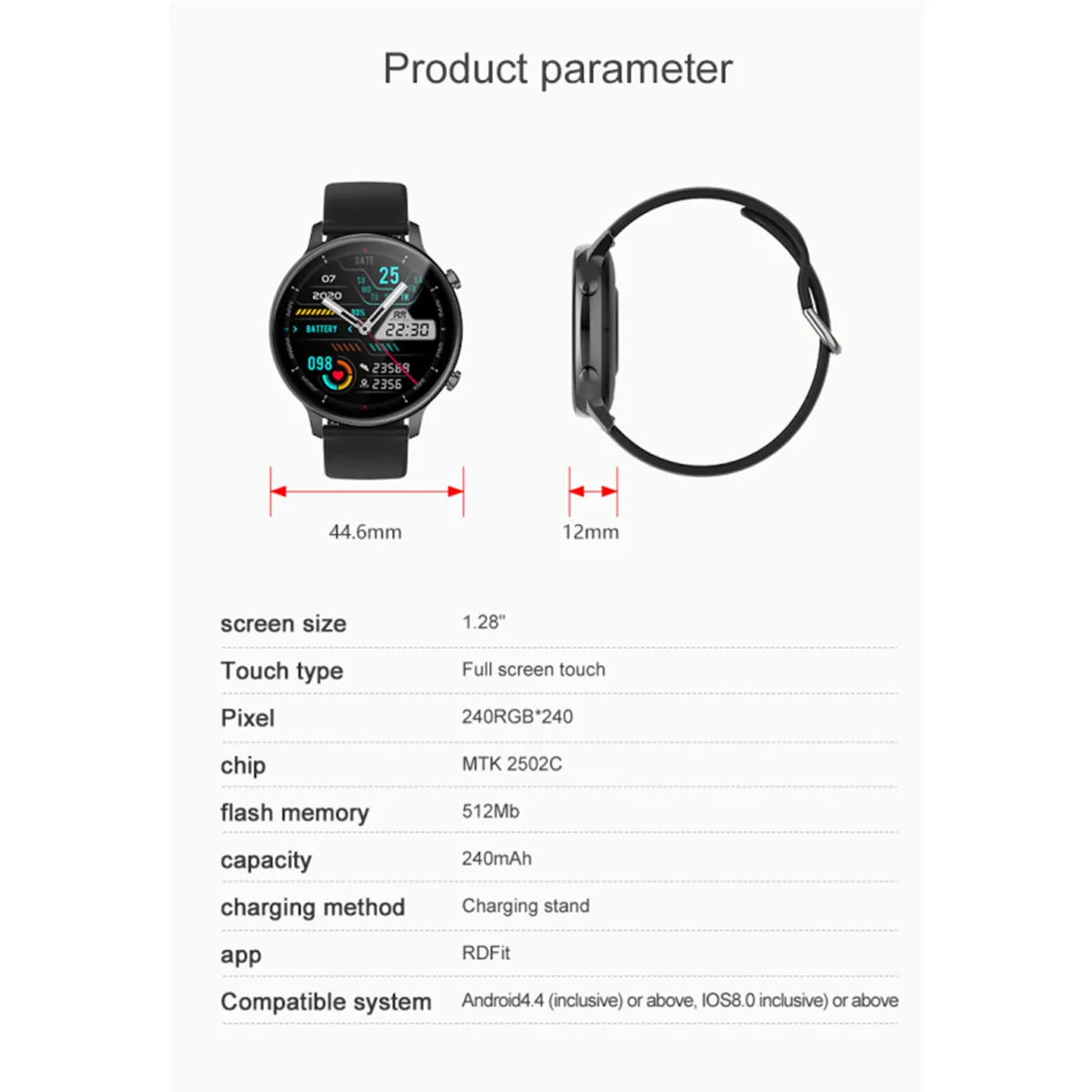 

S33 Fashion Smart Watch Girl Women IP67 Smart Bracelet Heart Rate Monitor Wrist Smartband Lady Female Fitness Tracker Smartwatch